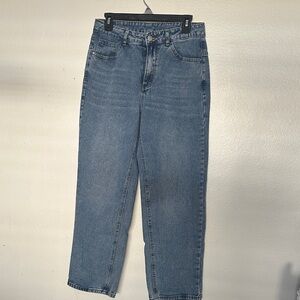 High-Rise Wide Leg Jeans in Light Blue - Women's Flare & Wide Leg